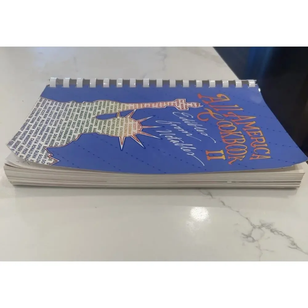 1985 All-American Cookbook II 'Edibles from Notables' Recipes b US Gov Officials